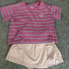ディッキーズ　Tシャツ&キュロットセット