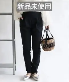 新品未使用 and it ゆるっくすストレッチデイリーパンツ S 黒