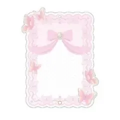 FUKUYA フクヤ フォトカードアクリルフレーム パピヨン ピンク