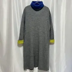 45R タートルネック ニット ワンピース ドレス カシミヤ