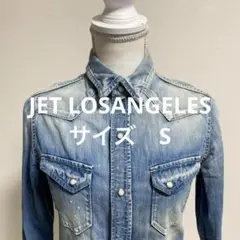 JET LOSANGELESデニムシャツ 長袖 ライトブルー S トップス