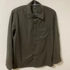 ユニクロ　ブラッシュドツイルオーバーシャツ