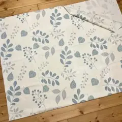 プリント生地150×180cm リーフ柄