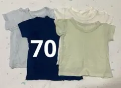 ベビー半袖Tシャツ メッシュ 7枚セット サイズ70