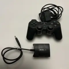 SONY PS2 コントローラー & BUFFALO ゲームパッドコンバーター