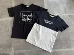 3can4on サンカンシオン 半袖Tシャツ130サイズ2枚セット ①
