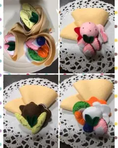 フェルト ままごと おままごと クレープセット①