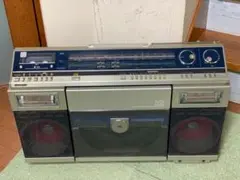 懐かしのレトロなラジカセ DUALPLAYステレオ SHARP VZ-V2 / #