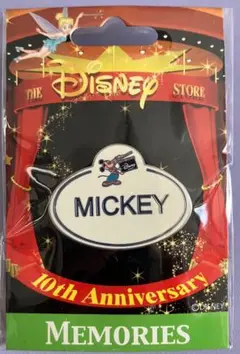オリエンタルランド　東京ディズニーランド　10周年　キャスト　ネームタグ　非売品 オリエンタルランド 東京ディズニーランド 10周年 キャスト