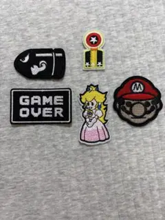 スーパーマリオ ワッペン 5枚セット