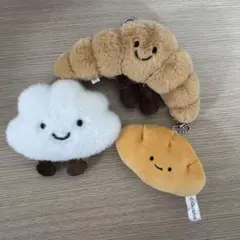 雲 クロワッサン マスコット3点セット