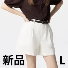 ユニクロ　リネンコットンショートパンツ