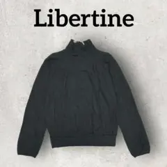 Libertine ハイネックシャツ 長袖トップス プルオーバー (F)ブラック