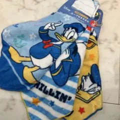 新品未使用　３枚組　ディズニードナルドダック ループ付タオル