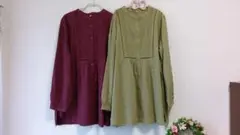 ブラウス　未使用　М　Size　2枚セット　色違い。