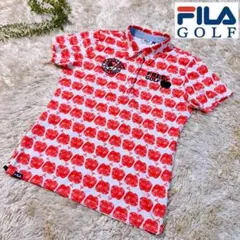 【未使用品】FILA フィラ　フィラゴルフ　ゴルフ　シャツ　Lサイズ　総柄