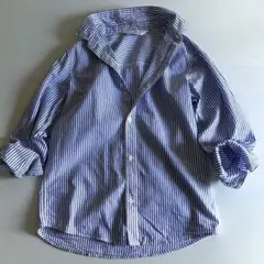 H&M キッズ140cm 長袖　ストライプ　シャツ　薄手　日焼け防止