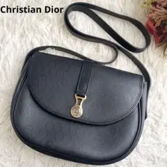 【極美品】ディオール ショルダーバッグ ハニカム トロッター金具 総柄 レザー