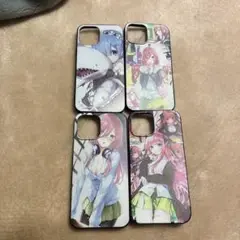 アニメキャラ iPhone12promax シリコンケース 4個セット