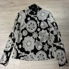シフォン　長袖カットソー