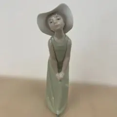 美品 LLADRO リヤドロ 5009「鏡の前で(若草色の少女)」◇