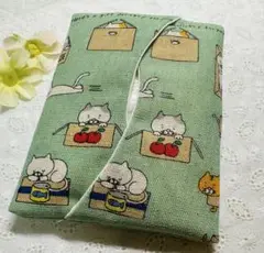 ハンドメイド ポケットティッシュケース　猫シリーズ