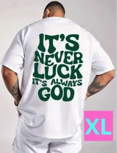 新品未使用 バックロゴ グリーンロゴ ホワイトTシャツ XLサイズ 商品番号B