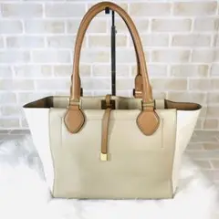 マイケルコース トートバッグ レザー ベージュ