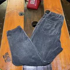 【ZARA】コーデュロイパンツ　くすみブラック　綿100% USA30
