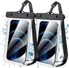 ⭐️未使用⭐️ スマホ 防水ケース 2枚セット IPX8 首かけ ストラップ付き