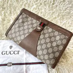 美品✨高級✨グッチ クラッチバッグ GGスプリーム インターロッキング PVC