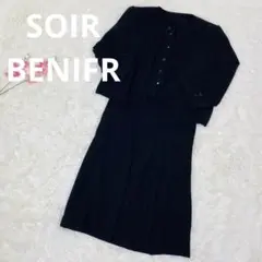 SOIR BENIFR レディース ワンピース セット ブラック フォーマル