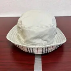 BURBERRY バーバリー ハット 帽子 58㌢ ベージュ×バーバリー柄