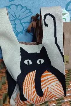 猫デザイン エコバッグ キャンバス