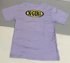 X-GIRL エックスガール Tシャツ Lサイズ ラベンダー スケーター