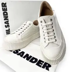 【新品】JIL SANDER プラットフォーム　レザー　スニーカー　38