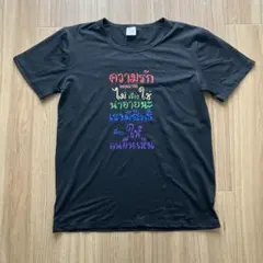 新品　タイ語プリントTシャツ