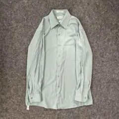 90s vintage Van Heusen メンズ　長袖シャツ　シルク　ミント
