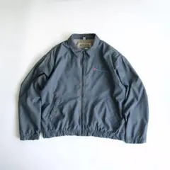 90s 企業刺繍ロゴ　スイングトップ　ジップアップジャケット　Lゆるだぼ古着