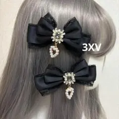 ビジューリボンヘアクリップ リズリサ AnkRouge ROJITA ハニシナ
