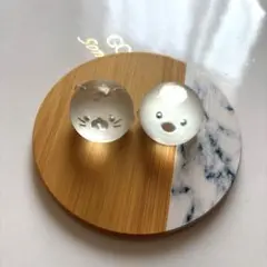 UVレジン　猫と鳥のインテリアグッズ