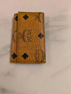 MCM オレンジ レザー キーケース