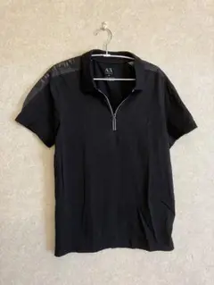 Armani Exchange ブラック M ジッパーポロシャツ