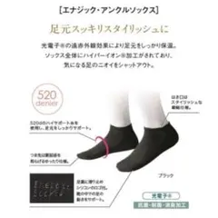 エナジック・アンクルソックス　 Mサイズ　2足