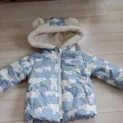 Kinder mini 白熊柄 中綿コート 95サイズ