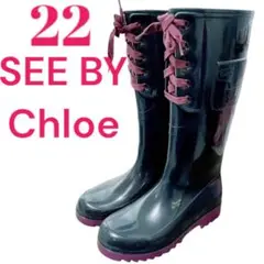 まい⭐︎Chloé ブラック 長靴・レインブーツ 楽天市場】クロエ Chloe レインブーツ ブラック レディース