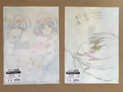 ガ−ルズ&パンツァー博覧会原画クリアファイルセット/6と/7(4枚】【新品】