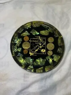 ニュージーランド製　装飾プレート　硬貨プレート