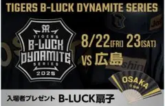 阪神タイガース ブラックダイナマイトシリーズ扇子&才木投手フェイスシール