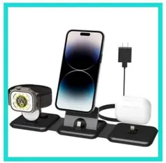 COCIVIVRE 3in1 充電器 スタンド 折りたたみ ブラック